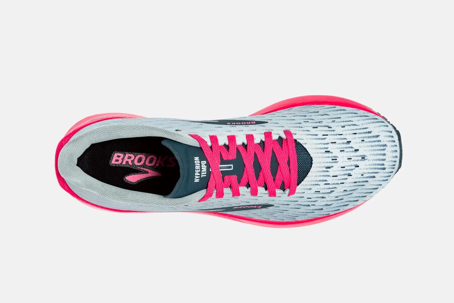 Brooks Running Shoes Womens Grey/Pink - Hyperion Tempo Road - 0276-REUNJ